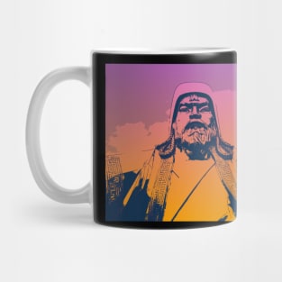 Vaporwave Genghis Khan 4227 Ulaanbaatar Mug